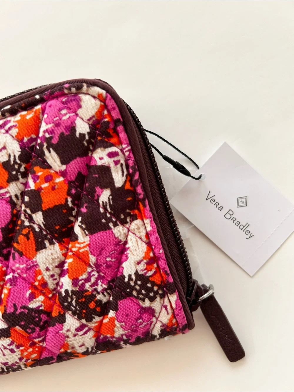NWT  Vera Bradley Retired Houndstooth Quilted Print Georgia RFID Wallet